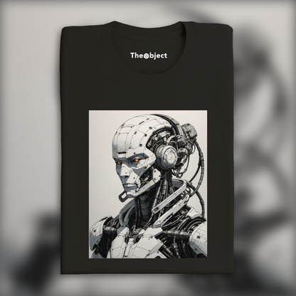 T-Shirt - Manga cyberpunk noir contemporain, Cyborg - 3565156729