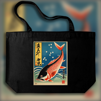 Tote bag - Poster vintage japonais, Poisson - 1834150533