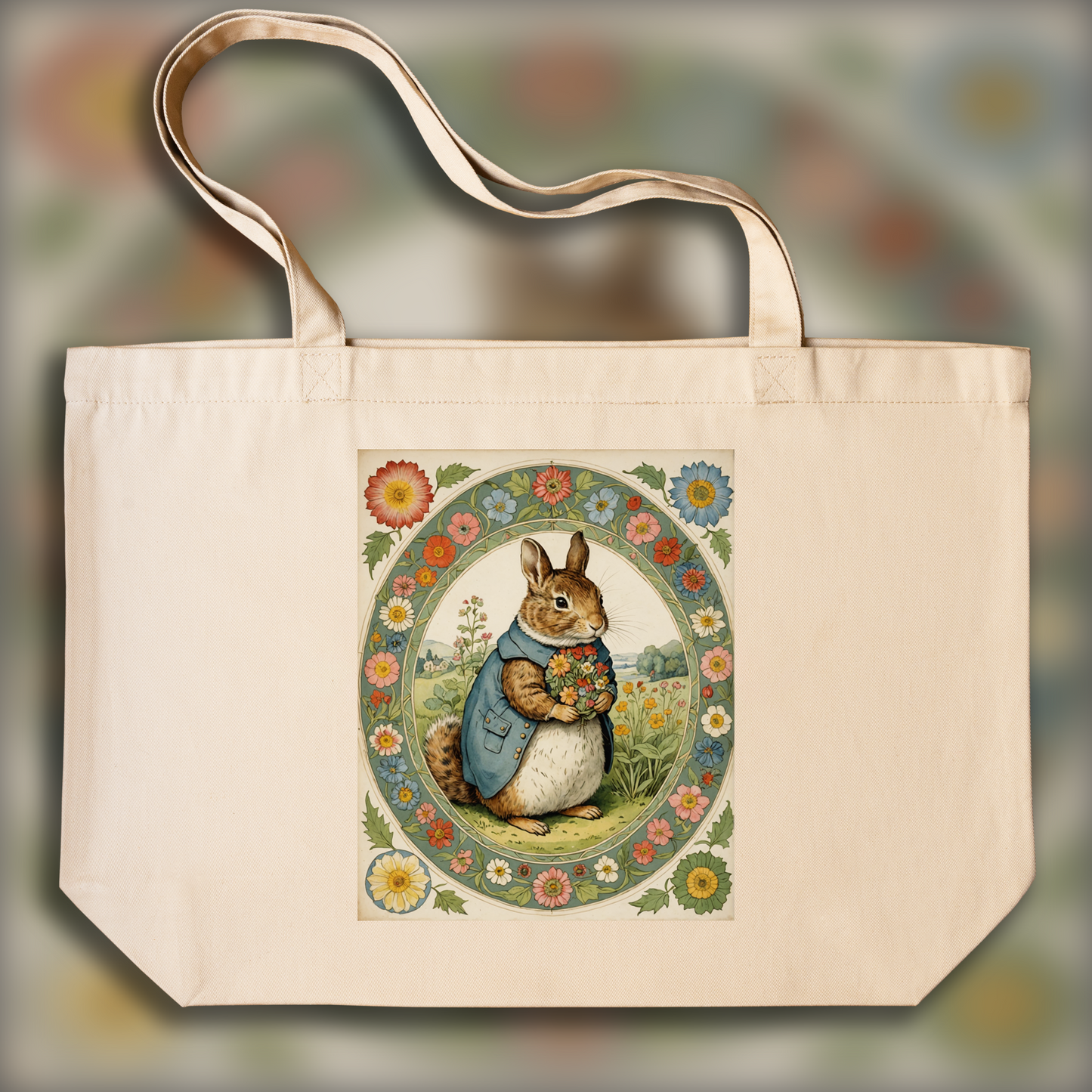 Tote bag - Charming tales, delicate British watercolors, mandalas - 814044927