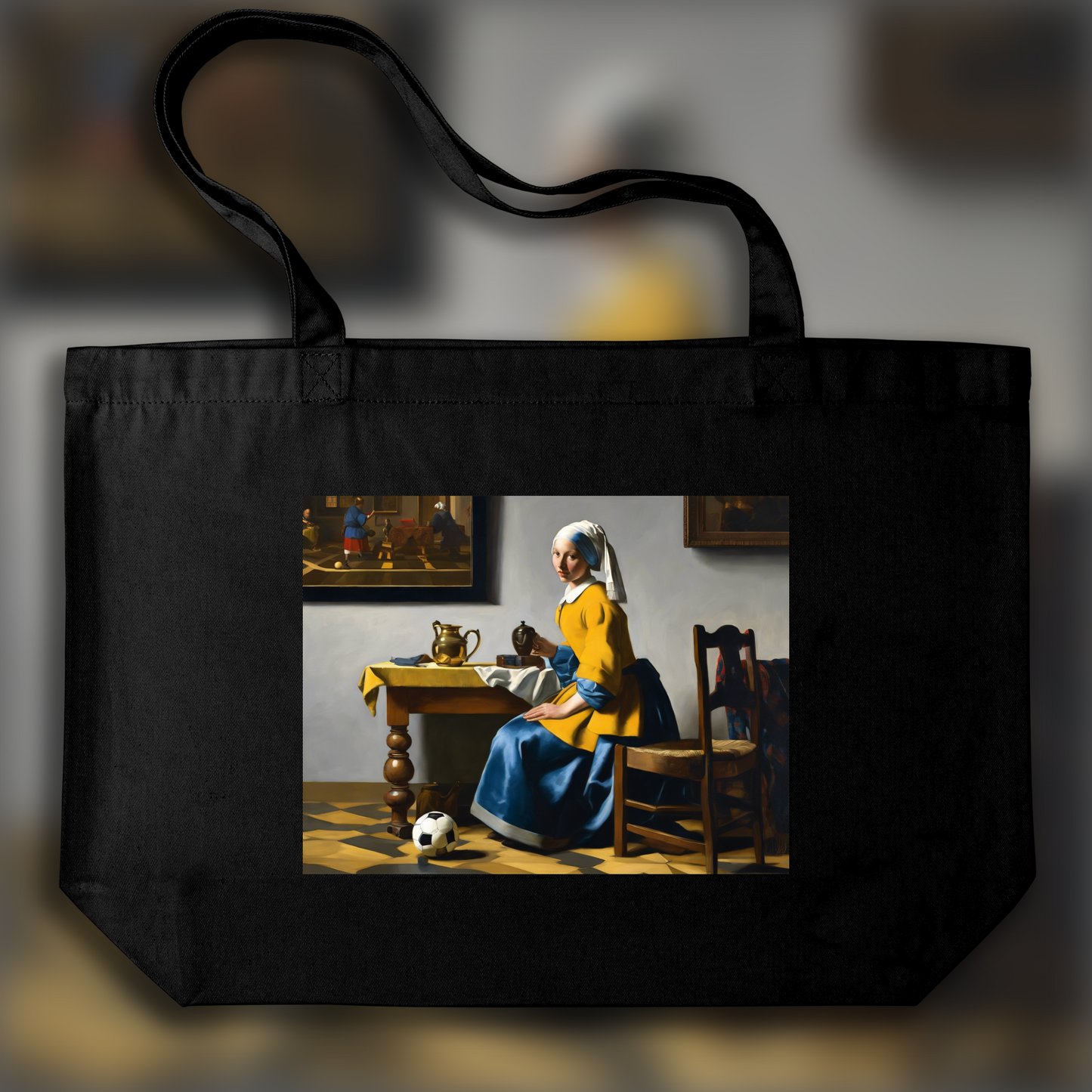 Tote bag - Bright and intimate scenes masterfully representing everyday moments, Soccer - 4234911644