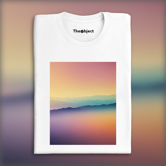 T-Shirt - Soothing Abstract Gradients, Crest lines  - 2519476318