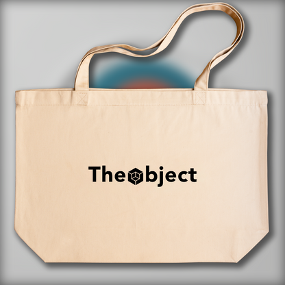 Tote bag - Minimalism art, two colored circles - 1039028759