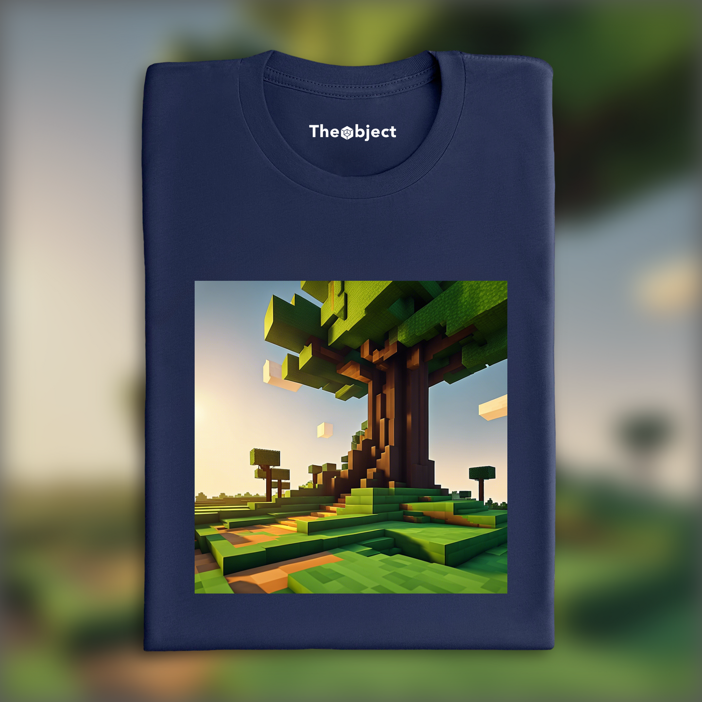 T-Shirt - Minecraft, Tree base landscape - 1457218232