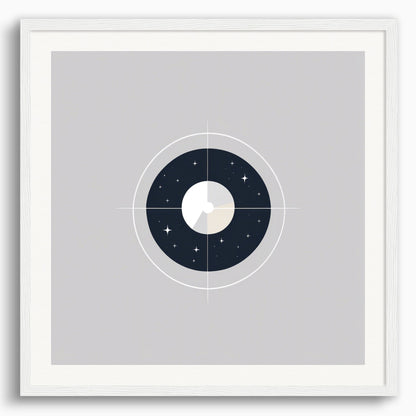 Poster: Abstract minimalist art, Astronomy