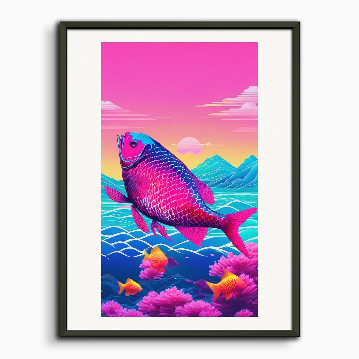 Poster: Vaporwave, Fish