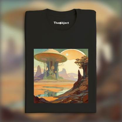 T-Shirt - Harmonic Provençal impressionism, structured brushstrokes, Exoplanet landscape - 617456986