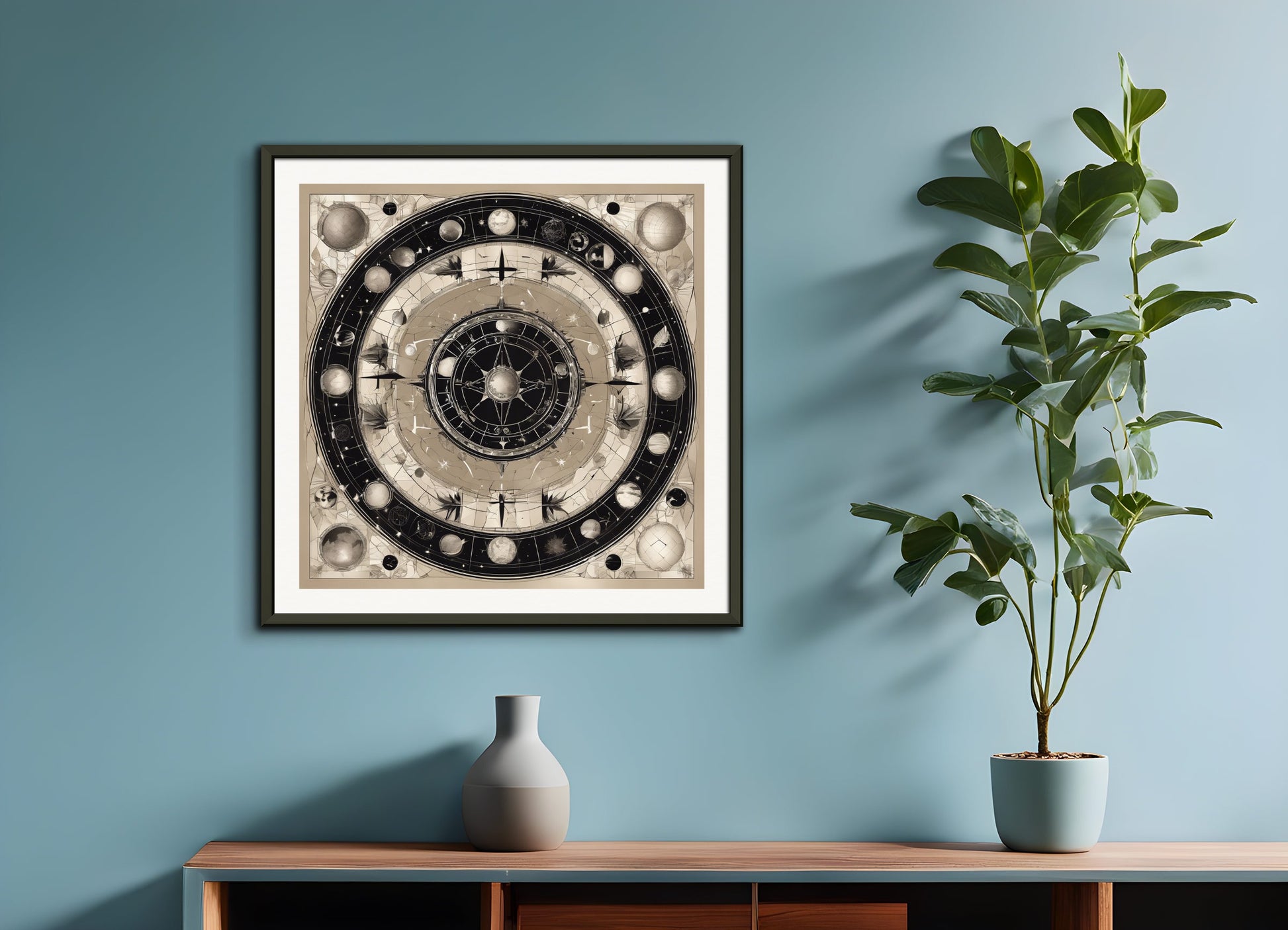 Poster with metal frame: Neo-minimalism, 