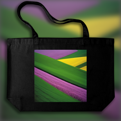 Tote bag - Abstractions, compositions géométriques dans les paysages, Lavande - 2922771211