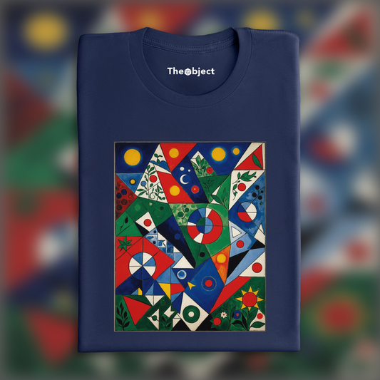 T-Shirt - Painting without school, surrealism and neo-primitivism, Geometric patterns - 3632584871