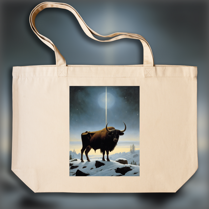 Tote bag - Mesmerizing landscapes invoking spiritual introspection, Astrology, taurus sign - 1593768573