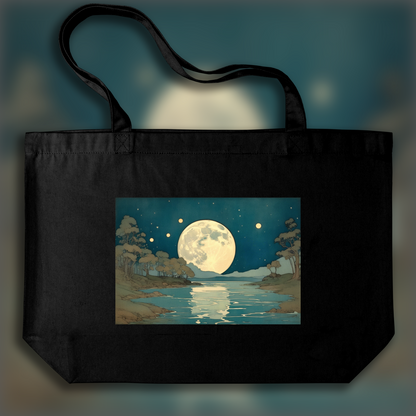 Tote bag - Enchanting illustration with fantastic details, Moon - 2982033161