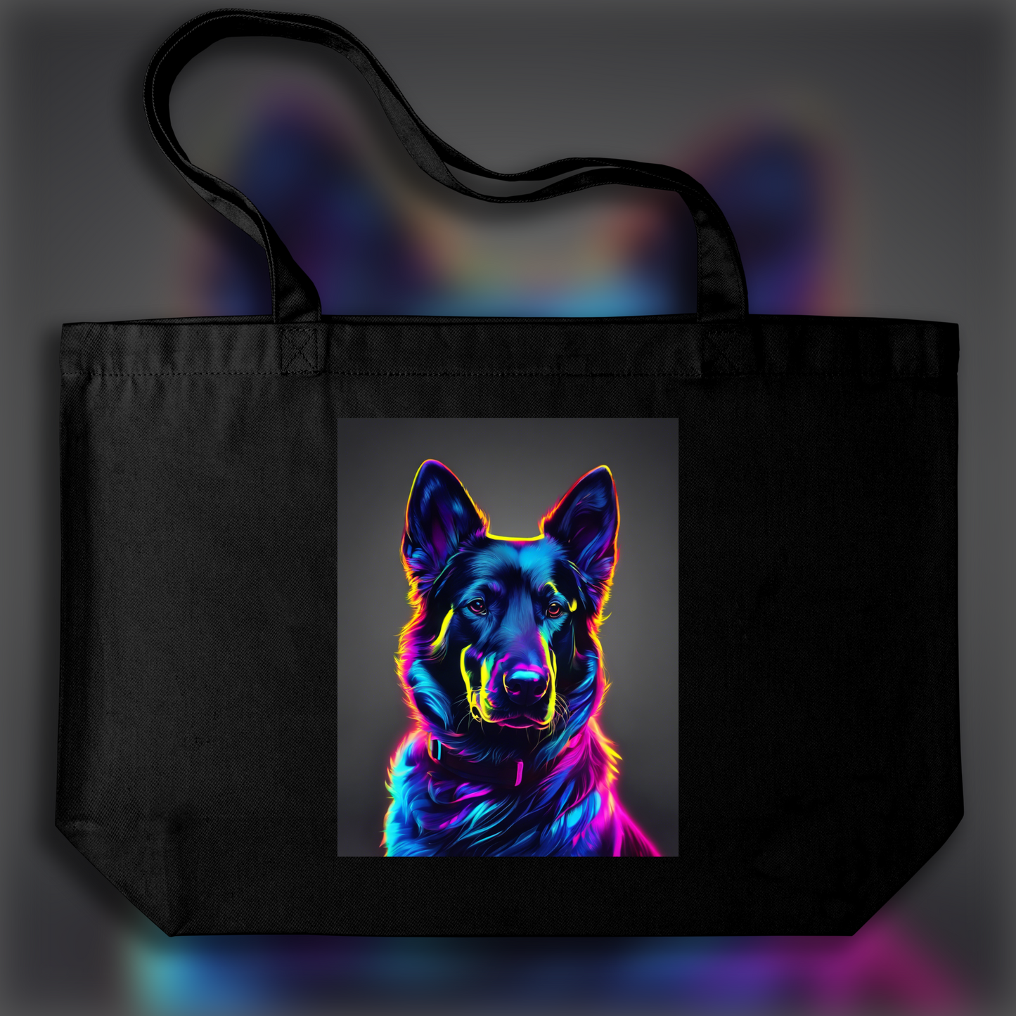 Tote bag - Photolab luminescent neon, Dog - 463591450