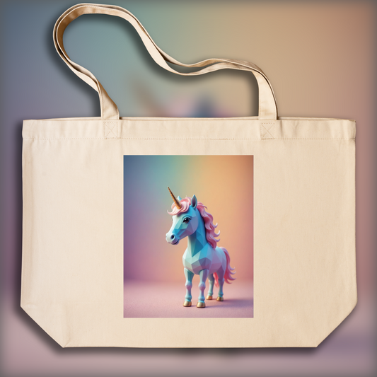 Tote bag - Soothing Abstract Gradients, A baby cute unicorn - 1132018116