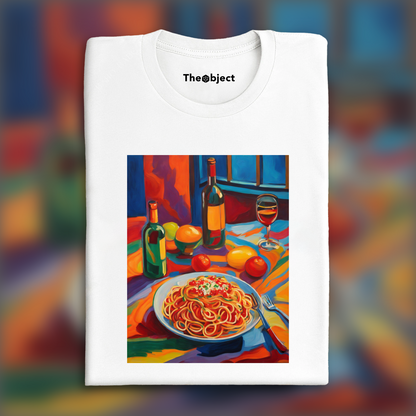 T-Shirt - Fauvism, Spaghetti pasta - 1025432005