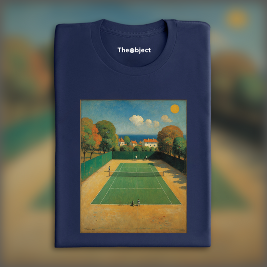 T-Shirt - Surreal visions with fantastic images, Tennis court - 3967857384