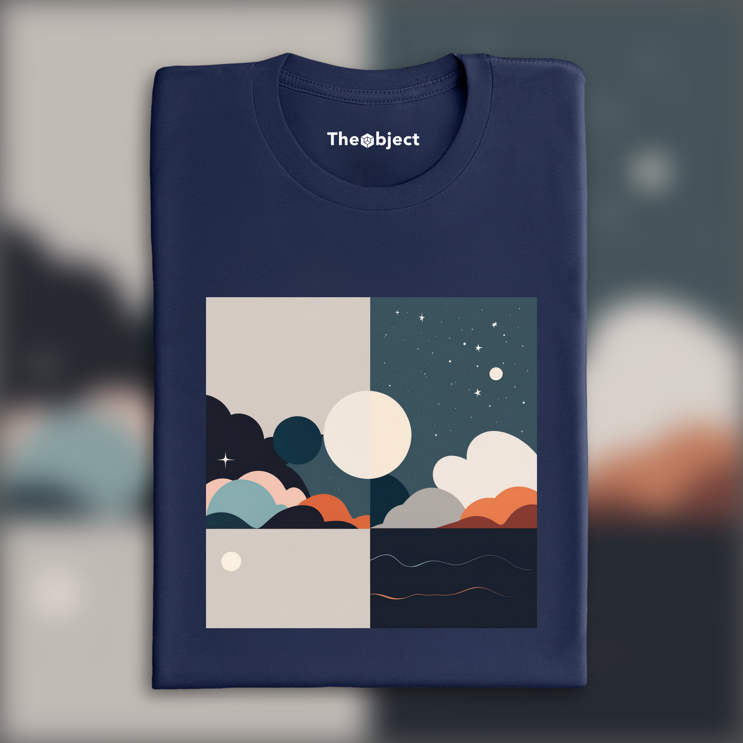 T-Shirt - Art abstrait minimaliste, Astronomie - 1465613894