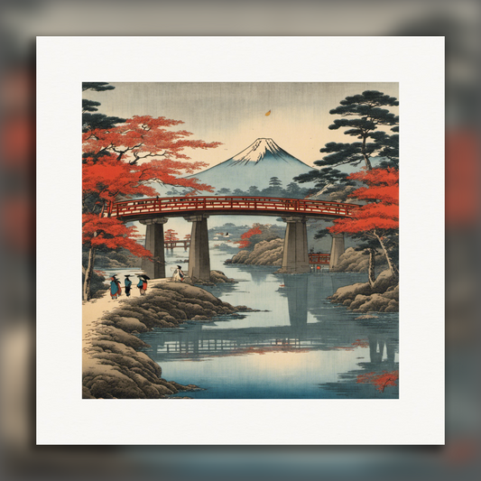 Poster - Poetic ukiyo-e views, fleeting moments, Bridge - 1501346672