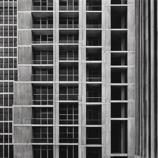 Image - Abstract urban explorations, black and white, Brutalist architecture, city - 3546003890