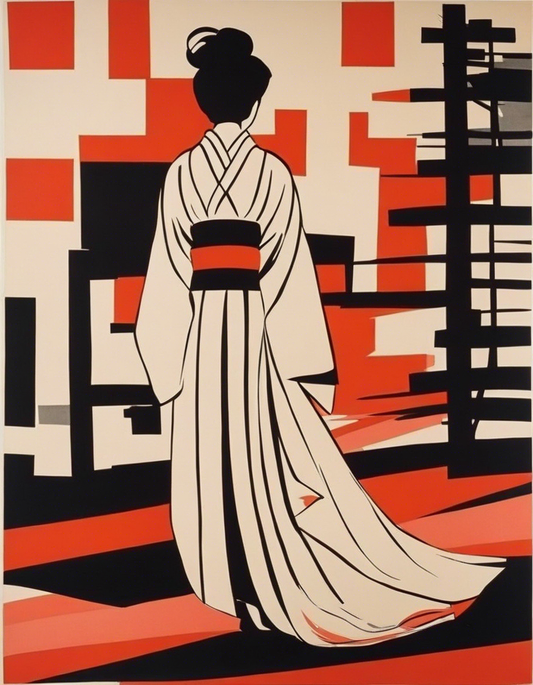 Image - Clean American, modern and nervous illustration, Kimono - 1609644638