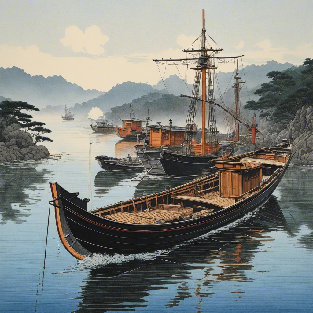 Image - Japanese prints with delicate beauty, Boat - 1154687676