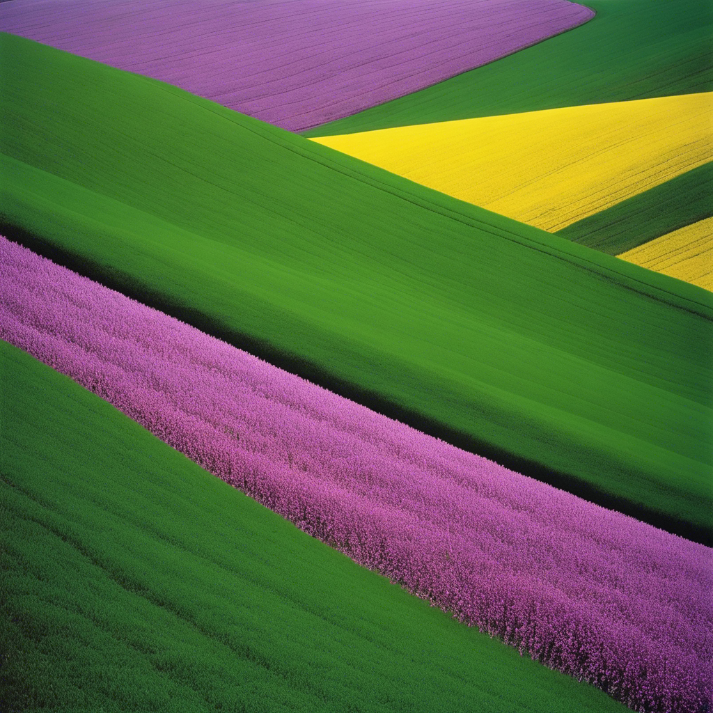 Tote bag - Abstractions, compositions géométriques dans les paysages, Lavande - 2922771211