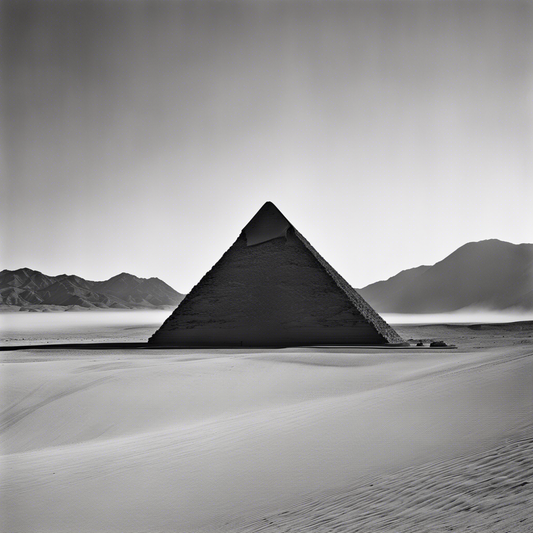 Image - Architectural and industrial elements, black and white, Pyramid - 2433305901