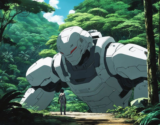 Image - Akira Atmosphere (anime), a white ghost in the shell cyborg in the Seychelles jungle - 4124960360