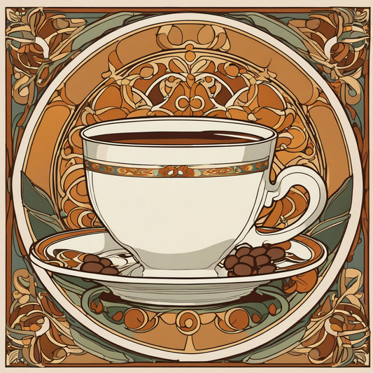 Image - Enchanting fusion of ornate lines and flowing shapes, Coffee - 3964078784