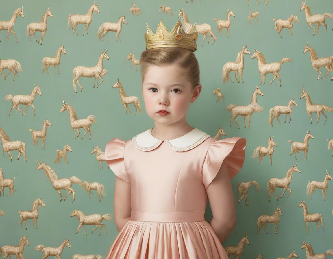 Image - Portraits formels d'enfants à la rigidité aristocratique, Licorne - 827061482