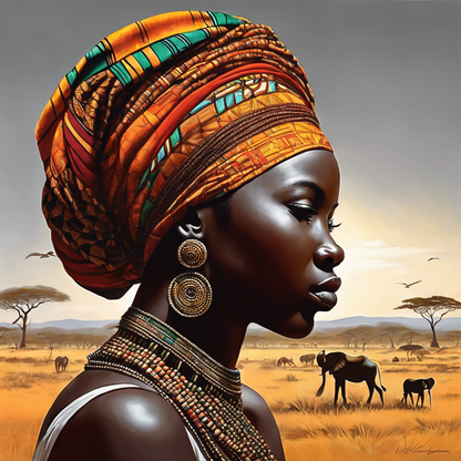 Poster - African art, Landscape - 3510260112