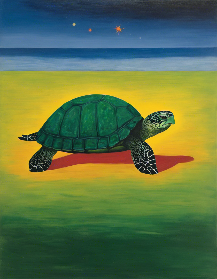 Image - Peinture écossaise d'expressionnisme abstrait, Tortue - 2753924206