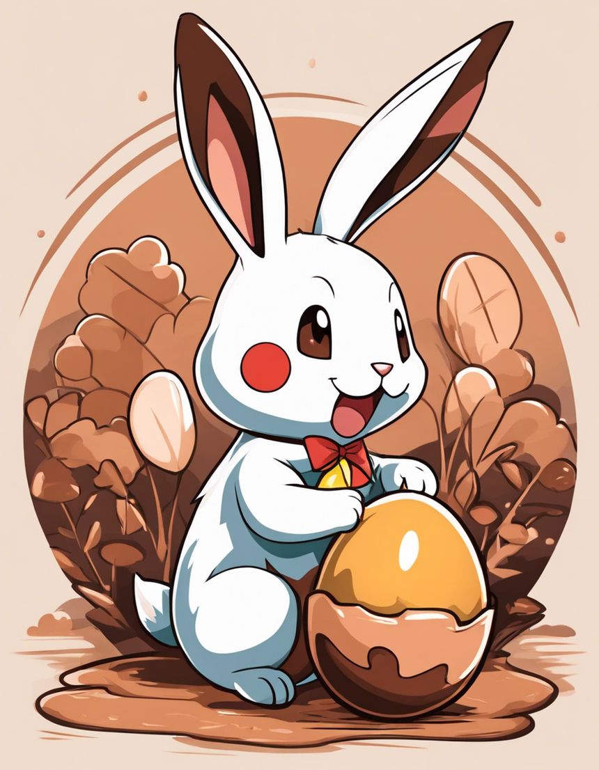 Image - Pokémon , rabbit with chocolate egg - 2217858288