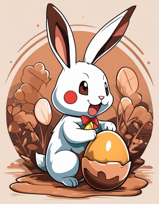 Image - Pokémon , lapin avec oeuf en chocolat - 2217858288