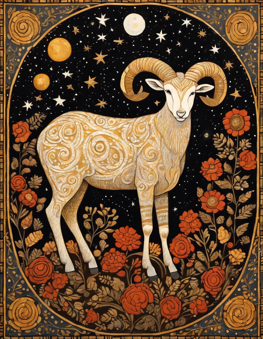 Image - Post-impressionisme contemporain américain, Astrology, Aries sign - 1874938988