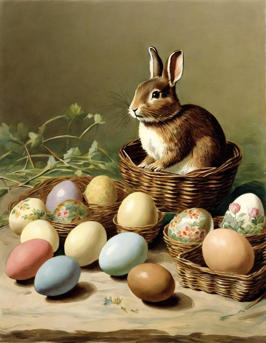 Image - Charming tales, delicate British watercolors, Chocolate eggs  - 2677289440