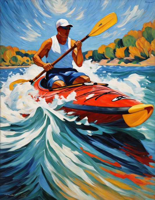 Image - Fauvism with colorful landscapes, Kayak sport - 3119553058