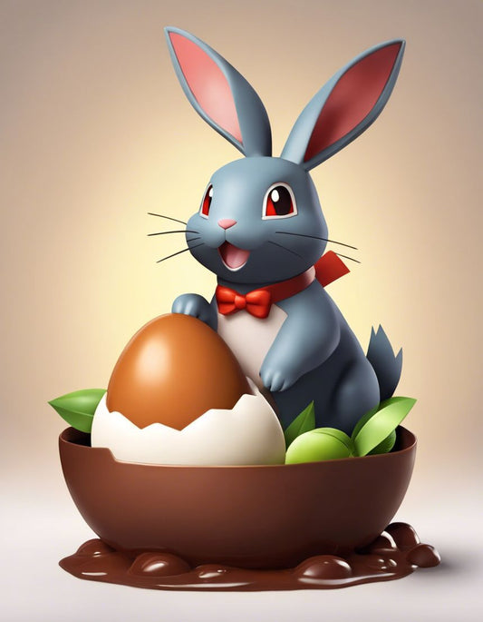 Image - Pokémon , lapin avec oeuf en chocolat - 221667450